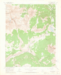 Mount Wilson 1953 topographic map preview
