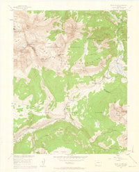 Mount Wilson 1953 topographic map preview