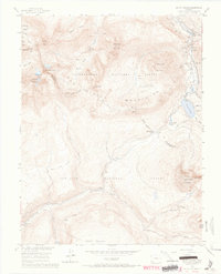 Mount Wilson 1953 topographic map thumbnail