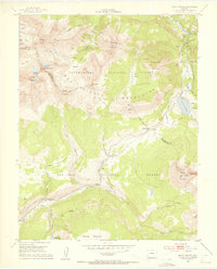 Mount Wilson 1953 topographic map thumbnail