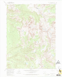 Mount Zirkel 1955 topographic map thumbnail