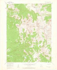 Mount Zirkel 1955 topographic map thumbnail