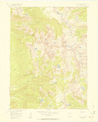 Mount Zirkel 1955 topographic map thumbnail