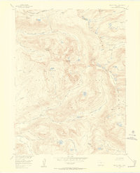 Mount Zirkel 1955 topographic map thumbnail