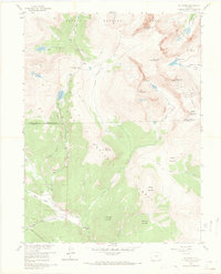 Mount Evans 1957 topographic map thumbnail