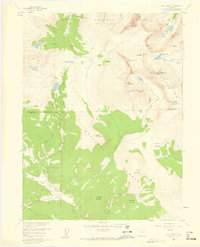 Mount Evans 1957 topographic map thumbnail
