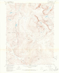 Mount Evans 1957 topographic map preview