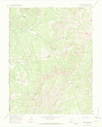 Mount Guero 1965 topographic map thumbnail
