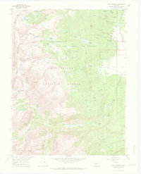 Mount Massive 1967 topographic map thumbnail