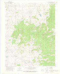 Razor Creek Dome 1962 topographic map thumbnail