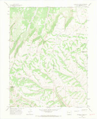Razorback Ridge 1964 topographic map thumbnail
