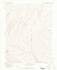 Razorback Ridge 1964 topographic map thumbnail