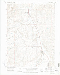 Yampa 1972 topographic map thumbnail