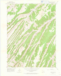 Yankee Gulch 1952 topographic map thumbnail