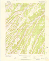 Yankee Gulch 1952 topographic map thumbnail