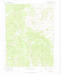 Wolf Mountain 1971 topographic map thumbnail