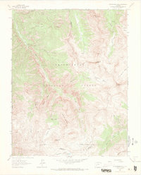 Wetterhorn Peak 1963 topographic map thumbnail