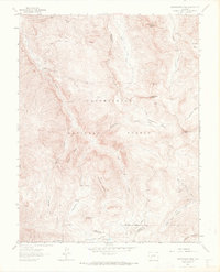 Wetterhorn Peak 1963 topographic map thumbnail