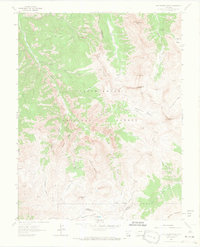 Wetterhorn Peak 1963 topographic map thumbnail