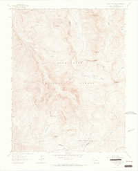 Wetterhorn Peak 1963 topographic map thumbnail