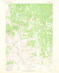 Whiteley Peak 1956 topographic map thumbnail