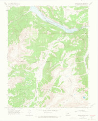 Weminuche Pass 1964 topographic map thumbnail
