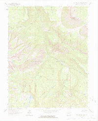 West Beckwith Peak topographic map thumbnail