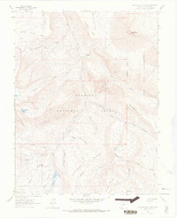 West Beckwith Peak 1964 topographic map thumbnail