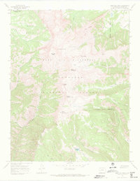 West Elk Peak 1965 topographic map thumbnail