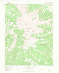 West Elk Peak 1965 topographic map thumbnail