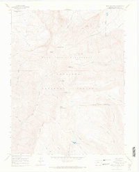 West Elk Peak 1965 topographic map thumbnail