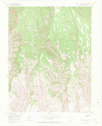 West Elk Peak SW 1954 topographic map thumbnail