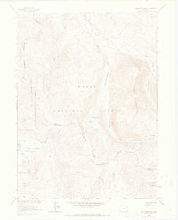 West Fork Lake 1962 topographic map preview