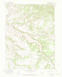 Vermillion Mesa 1966 topographic map thumbnail