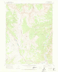 Vail Pass 1970 topographic map preview