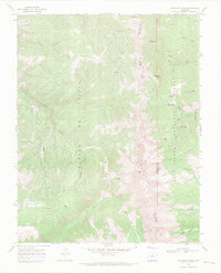 Trinchera Peak 1967 topographic map thumbnail