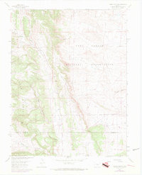Timber Mountain 1961 topographic map preview