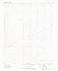 Timpas NW 1972 topographic map thumbnail