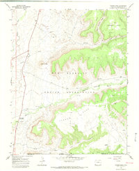 Tanner Mesa 1966 topographic map preview