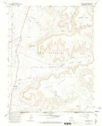 Tanner Mesa 1966 topographic map thumbnail
