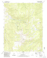 Spar City 1986 topographic map thumbnail