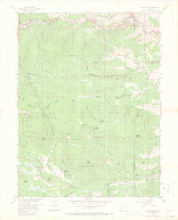 Squaw Pass 1957 topographic map thumbnail