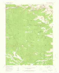 Squaw Pass 1957 topographic map thumbnail