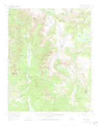 Chama Peak 1957 topographic map thumbnail
