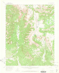 Chama Peak 1957 topographic map thumbnail