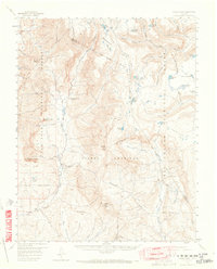Chama Peak 1957 topographic map thumbnail