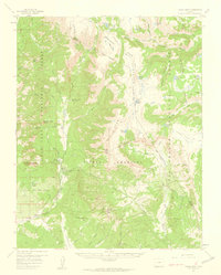 Chama Peak 1957 topographic map thumbnail