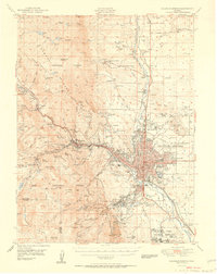 Colorado Springs 1951 topographic map thumbnail