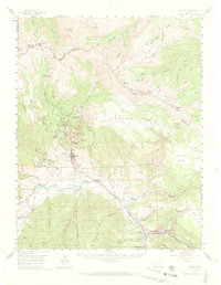 Creede 1959 topographic map thumbnail