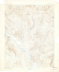 Crested Butte 1893 topographic map thumbnail